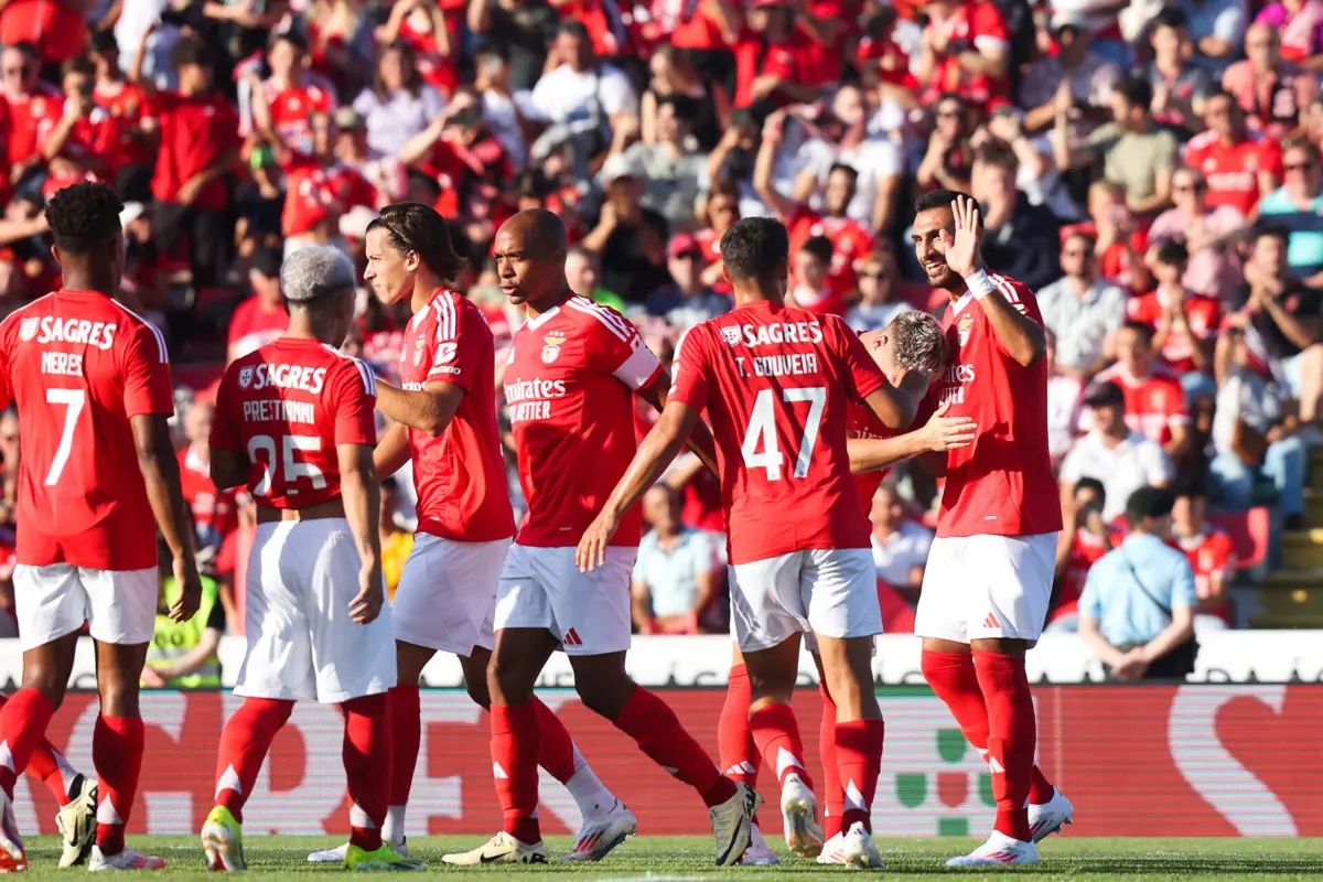 Benfica empatou com o Celta de Vigo (créditos: van Del Val/Global Imagens)