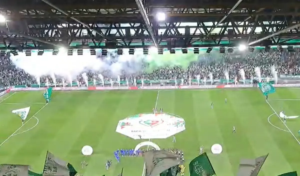 Imagem de contexto do artigo Sporting-FC Porto: o momento da entrada das equipas no relvado