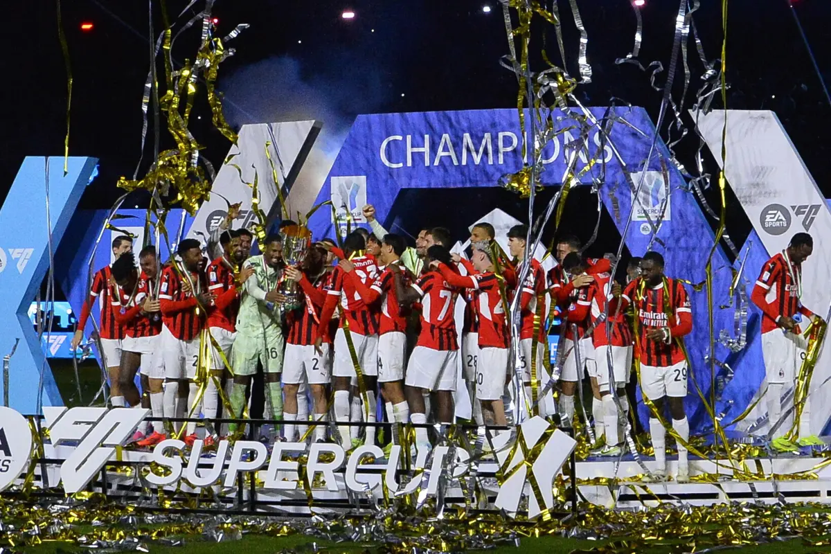 A festa do Milan (Créditos: EPA)