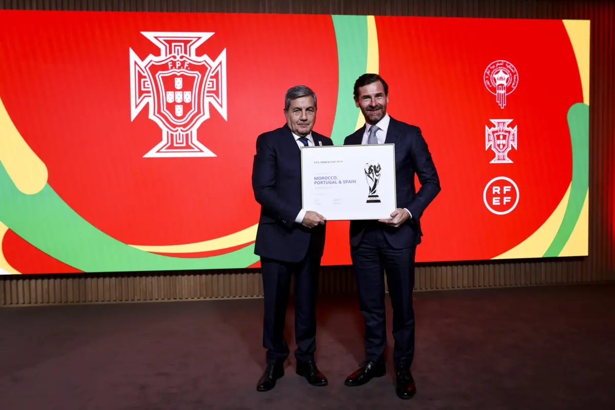 Fernando Gomes e André Villas-Boas (Créditos: FPF)