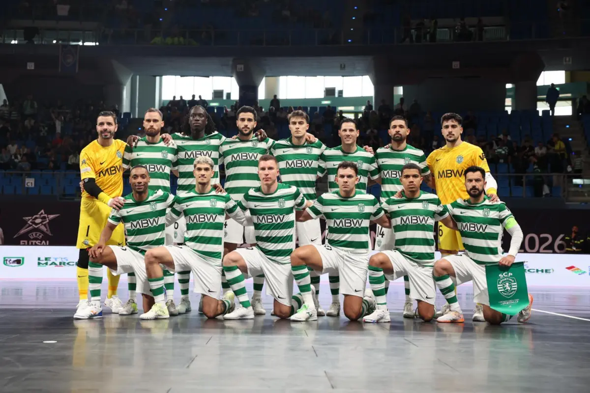 Futsal Sporting campeão europeu após vencer Palma, por 2-0.