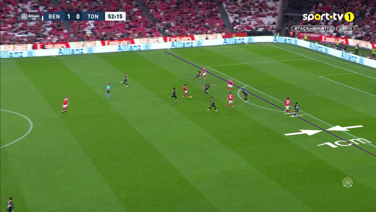 Imagem de contexto do artigo Benfica-Tondela: golaço de Sudakov anulado por um centímetro. Ora veja