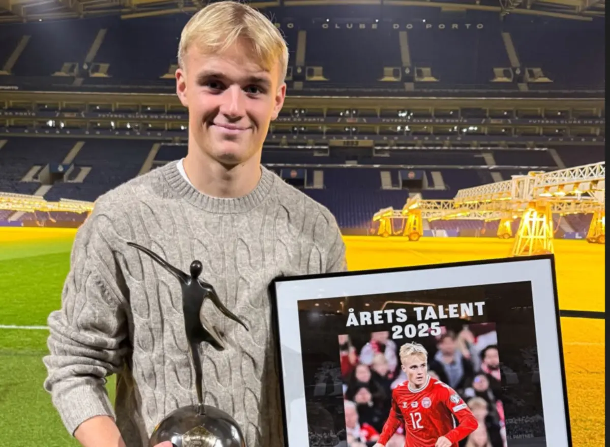 Imagem de contexto do artigo Talento do Ano: Froholdt depois de Patrick Dorgu e Rasmus Hojlund