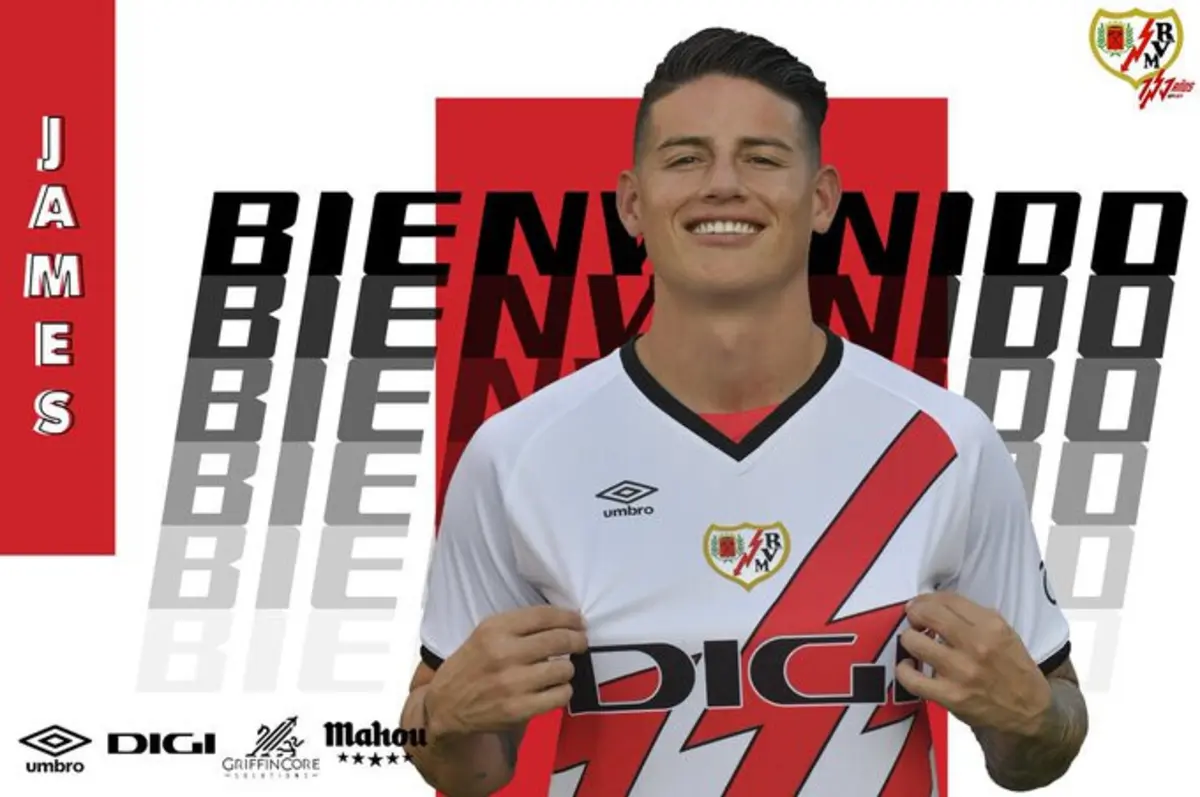 James Rodríguez (créditos: Rayo Vallecano)