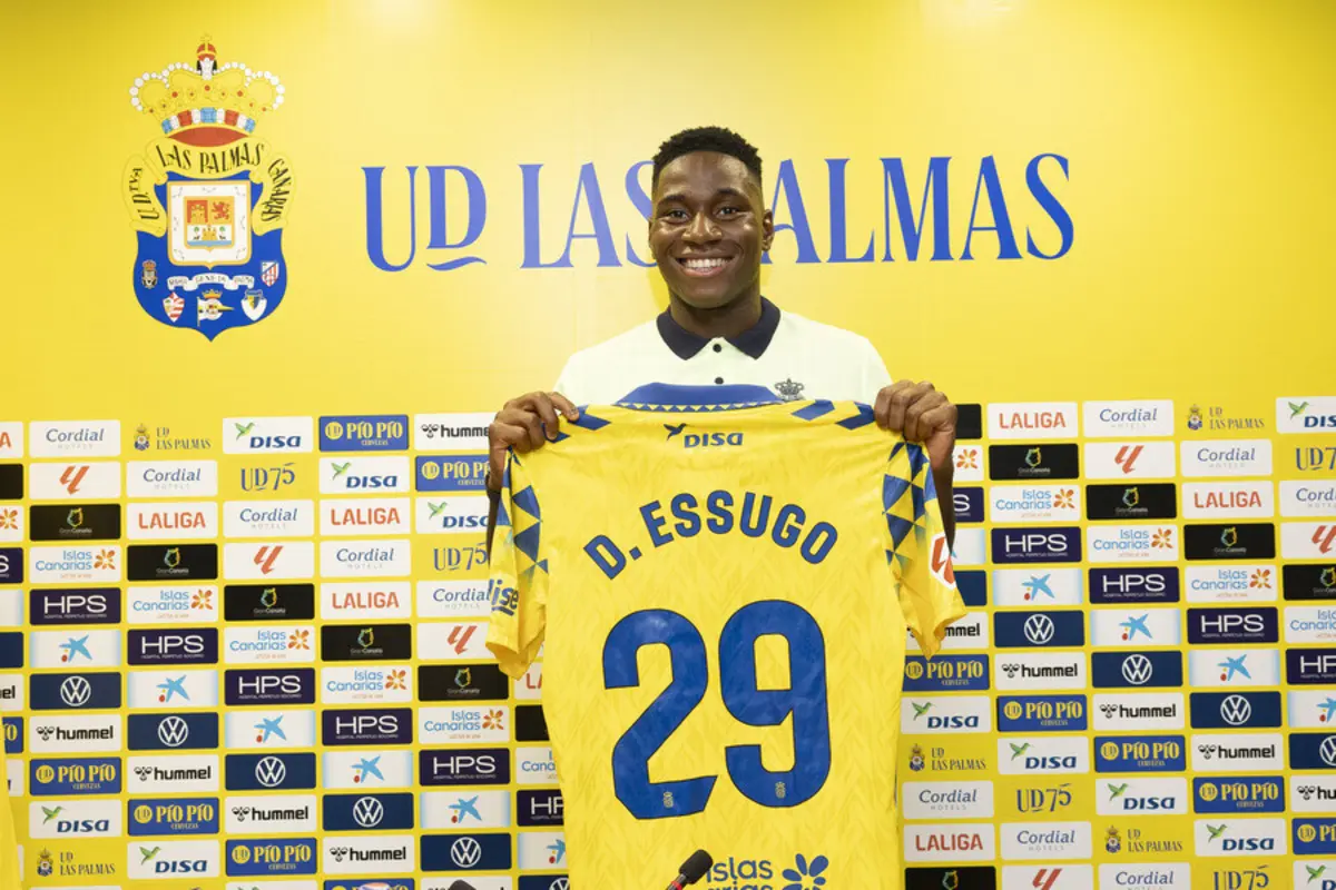 Imagem de contexto do artigo Essugo apresentado no Las Palmas: "A liga portuguesa é boa, mas aqui será melhor"