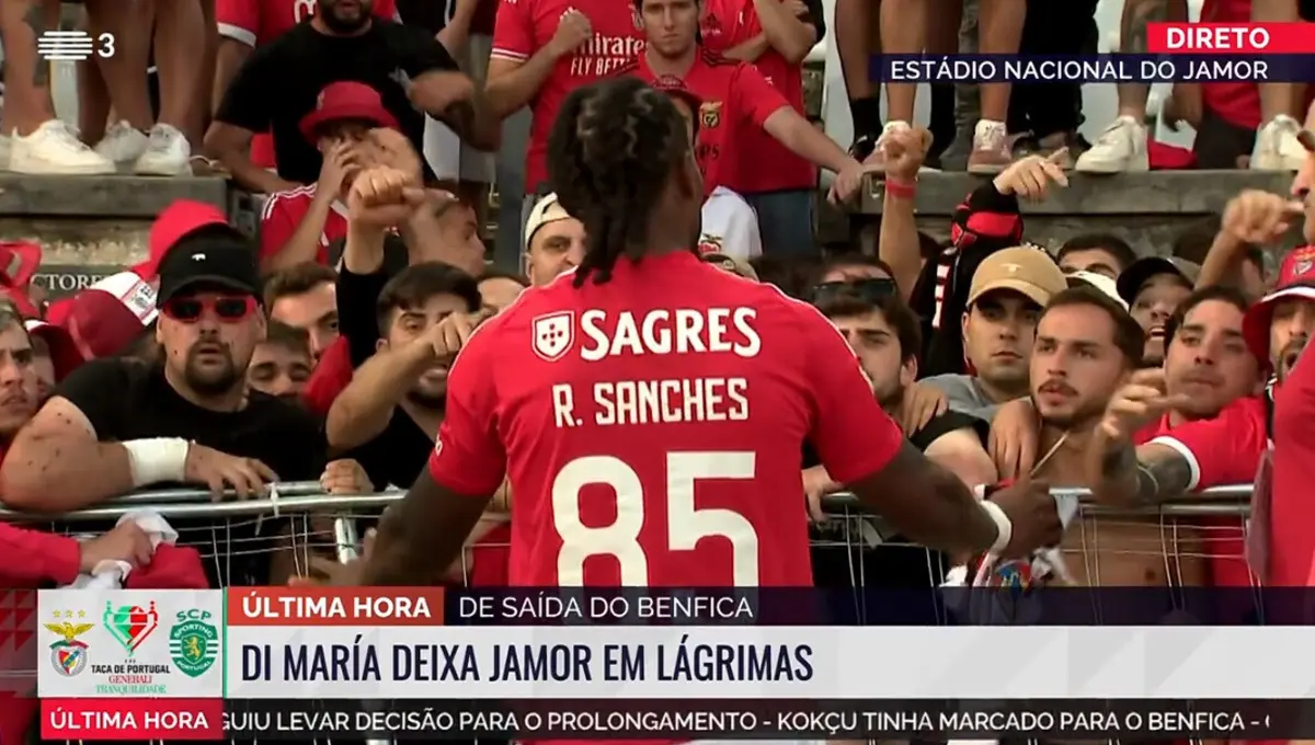 Imagem de contexto do artigo Renato Sanches contestado por adeptos do Benfica após penálti tardio