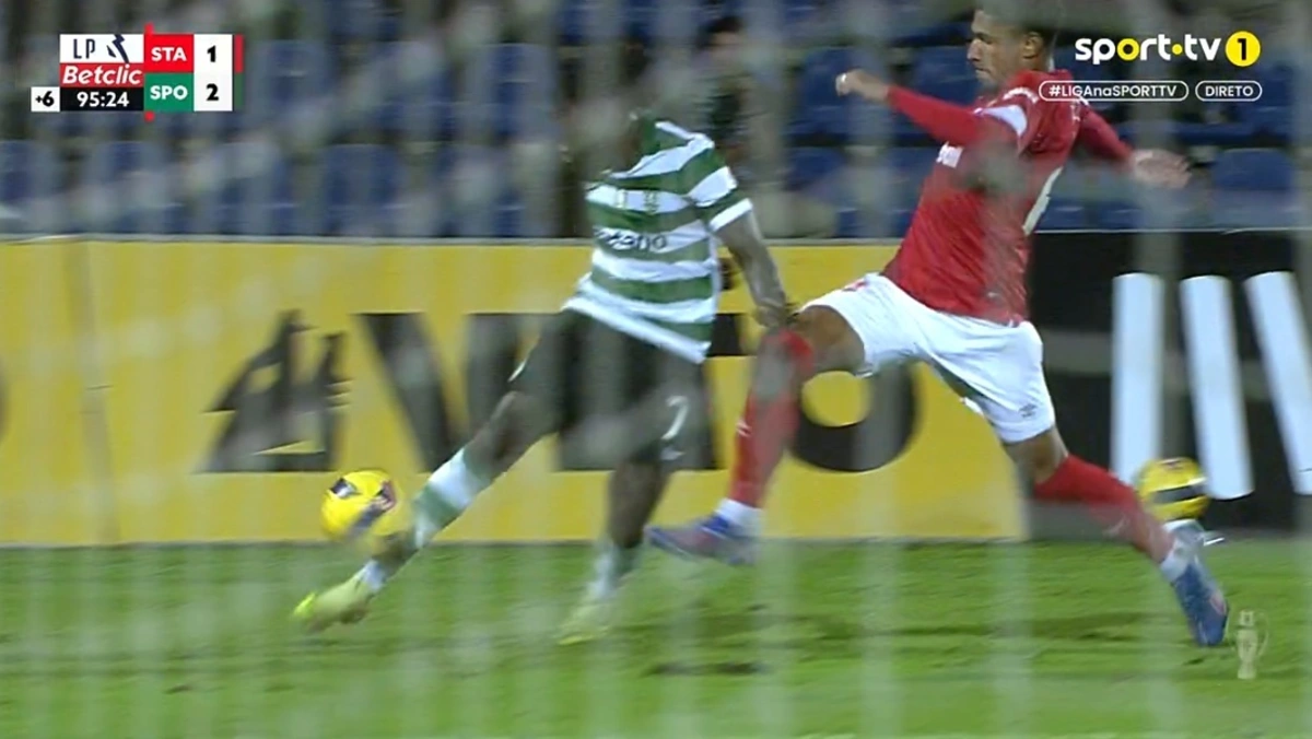 Imagem de contexto do artigo Sporting derrota Santa Clara com canto... que não o era. Veja o vídeo