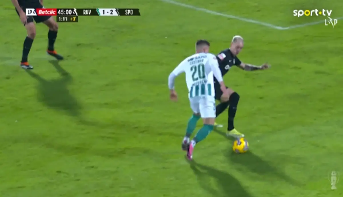 Imagem de contexto do artigo Nuno Santos comete penálti e Aziz empata Rio Ave-Sporting. Veja o lance