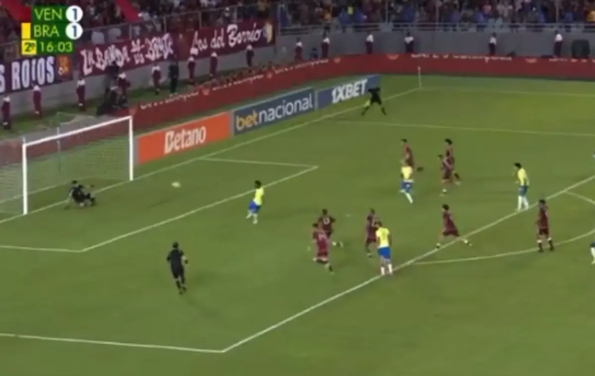 Imagem de contexto do artigo Vinícius Jr. falhou penálti e recarga no empate do Brasil contra a Venezuela