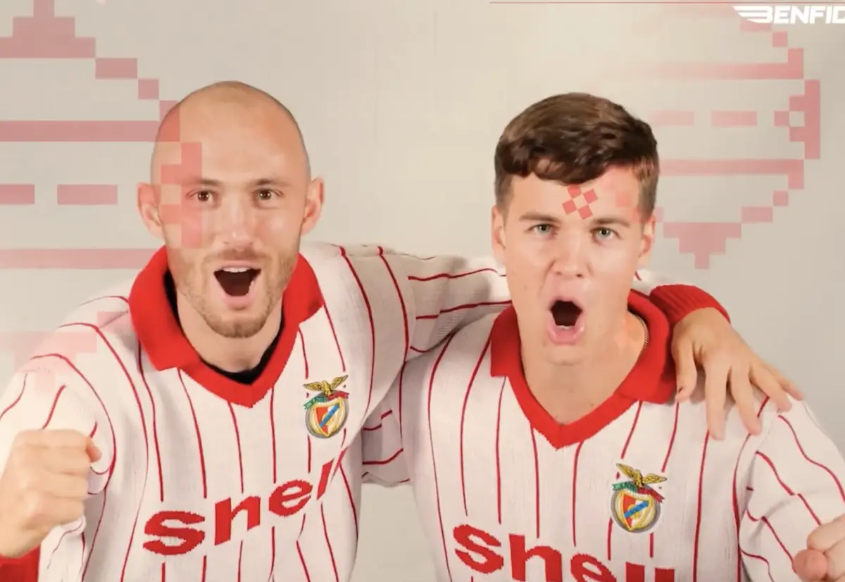 Imagem de contexto do artigo Atletas do Benfica juntaram-se para o videoclipe de uma música de Natal. Ora veja