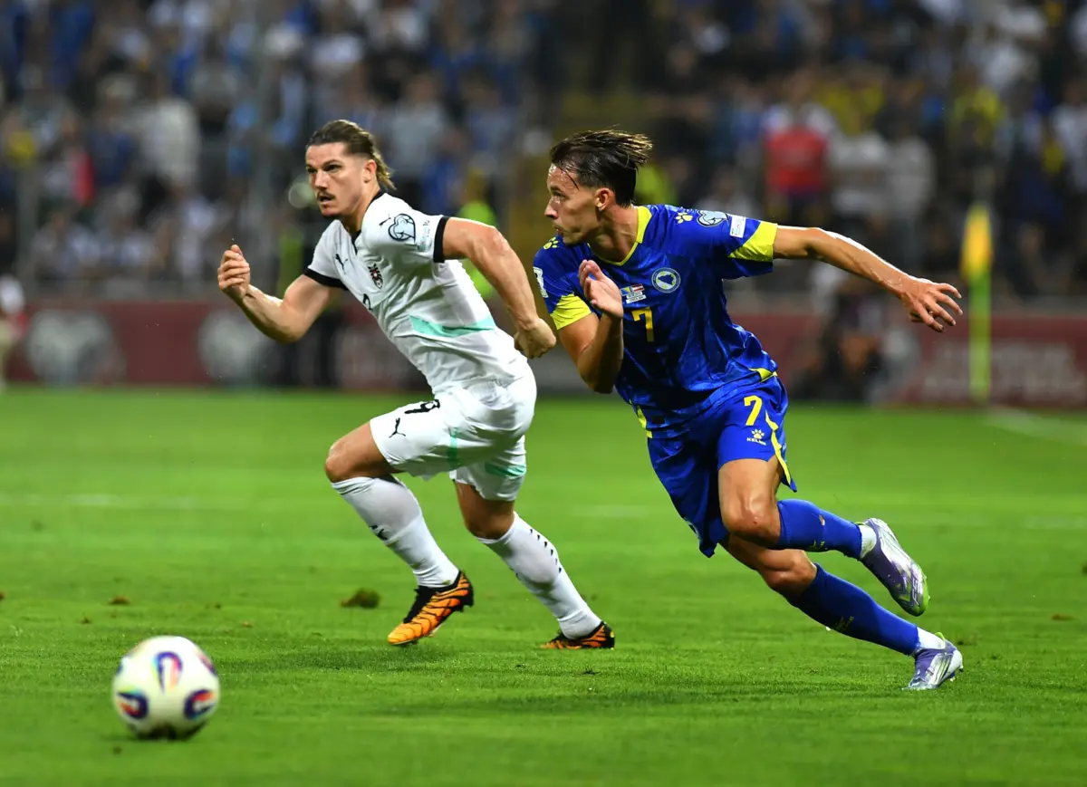 Amar Dedic, à direita (créditos: EPA)