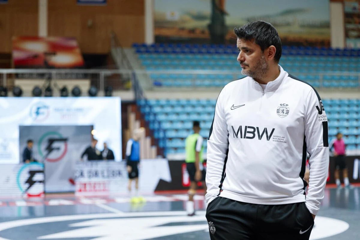 Nuno Dias, treinador da equipa de futsal do Sporting