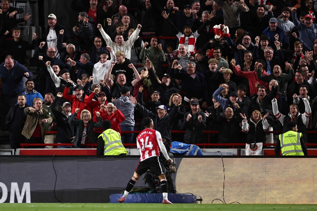Avançado português do Brentford apontou o 2-2 final já em tempo de compensação (créditos: AFP)