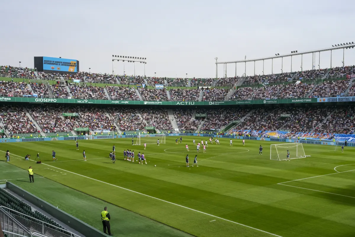 Treino da seleção argentina em Elche