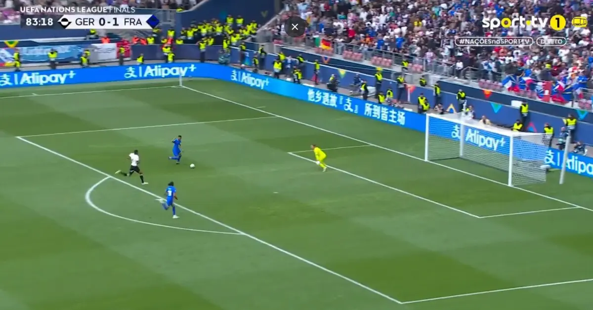 Imagem de contexto do artigo Assistido por Mbappé, Olise fechou triunfo da França sobre a Alemanha: veja