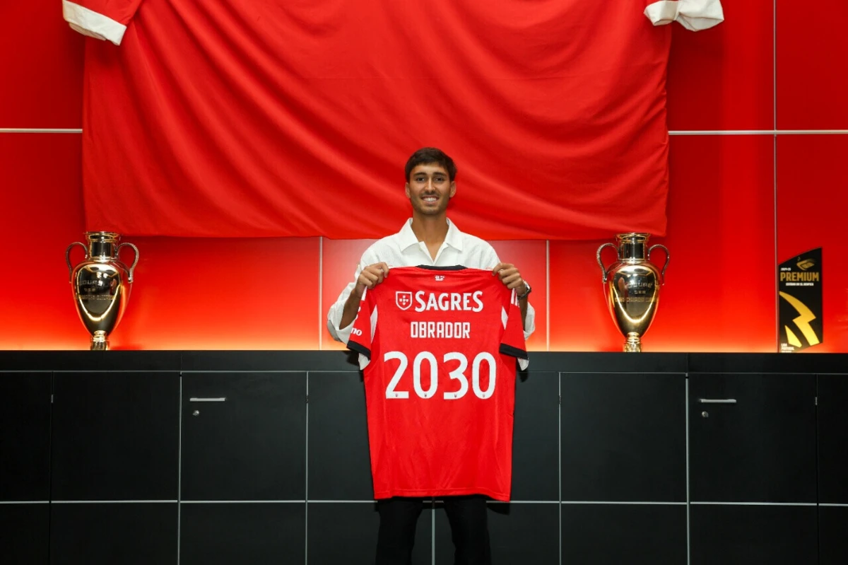 Obrador assinou até 2030 pelo Benfica (Créditos: Benfica)