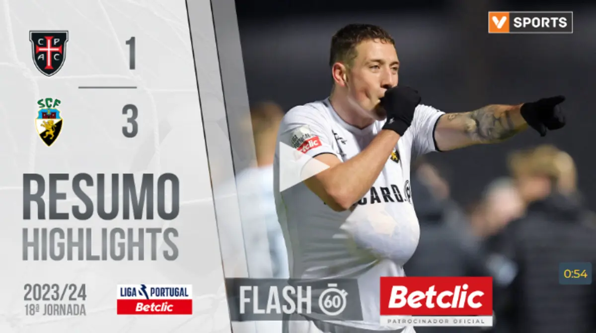 Imagem de contexto do artigo Quatro golos no Casa Pia-Farense para ver em menos de um minuto