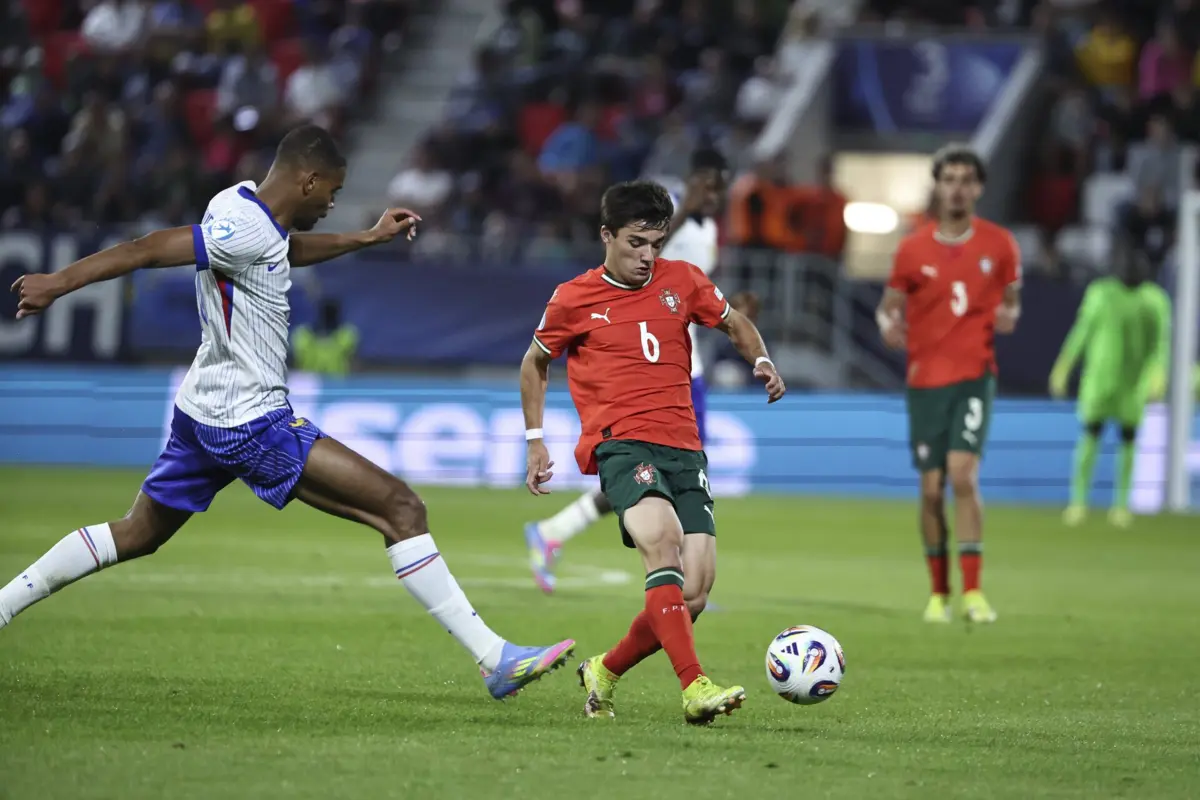 Diogo Nascimento, jogador da Seleção Nacional sub-21 (créditos: FPF)