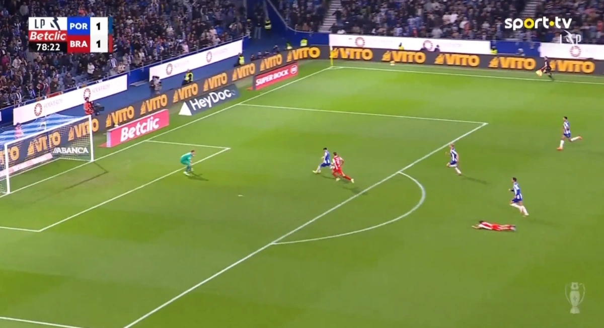 Imagem de contexto do artigo Borja Sainz garantiu triunfo do FC Porto sobre o Braga. Veja o golo