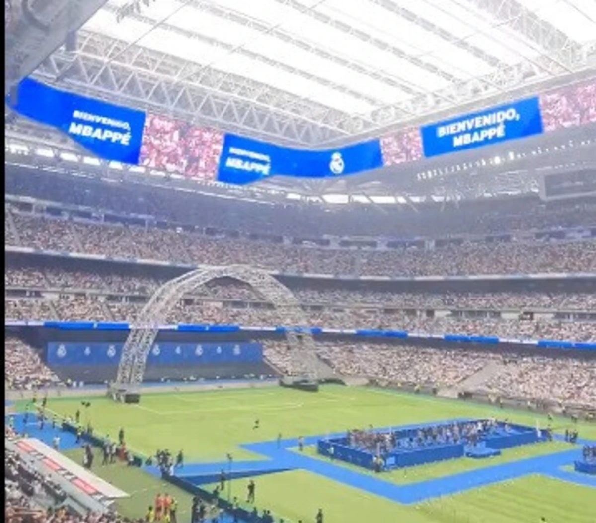 Estádio Santiago Bernabéu (créditos: X/Reprodução)