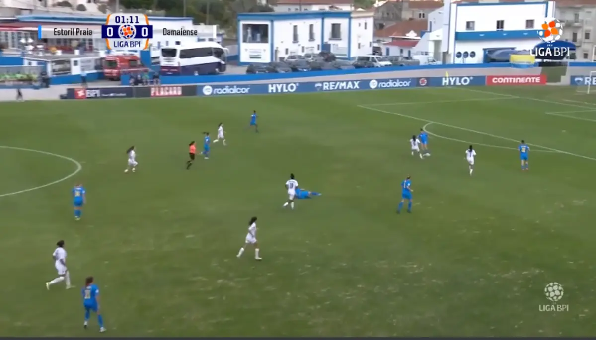 Imagem de contexto do artigo Os golos e outros lances do Estoril-Damaiense em futebol feminino