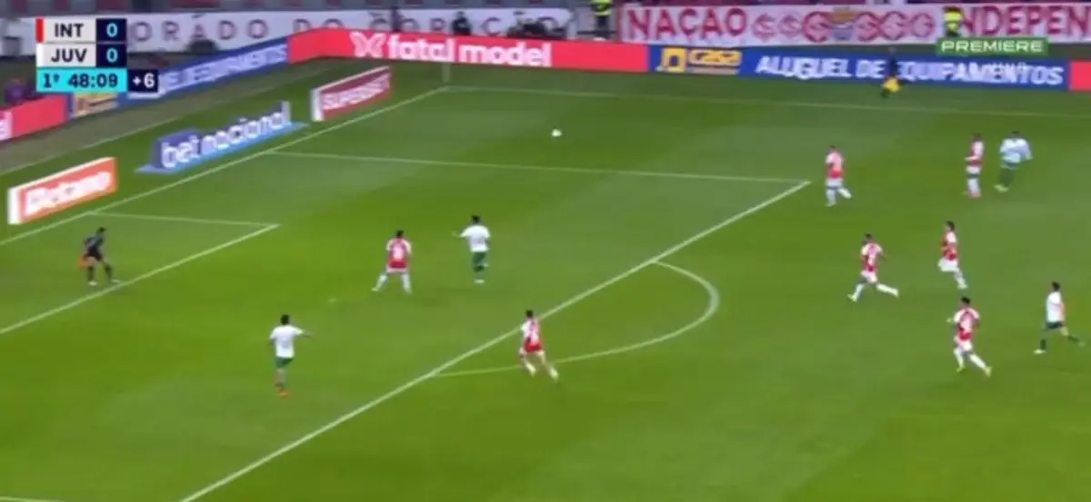 Golo de Nenê (créditos: X/Reprodução)