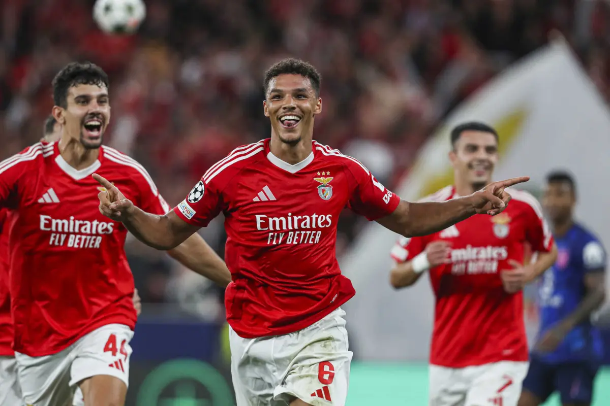 Bah festeja golo diante do Atlético (créditos: Pedro Rocha )