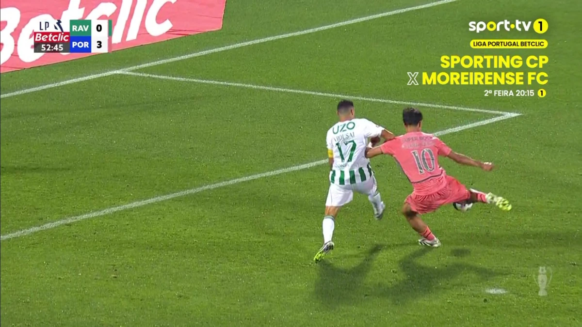 Imagem de contexto do artigo Rio Ave-FC Porto: Gabri Veiga marca um golaço após assistência de Pepê