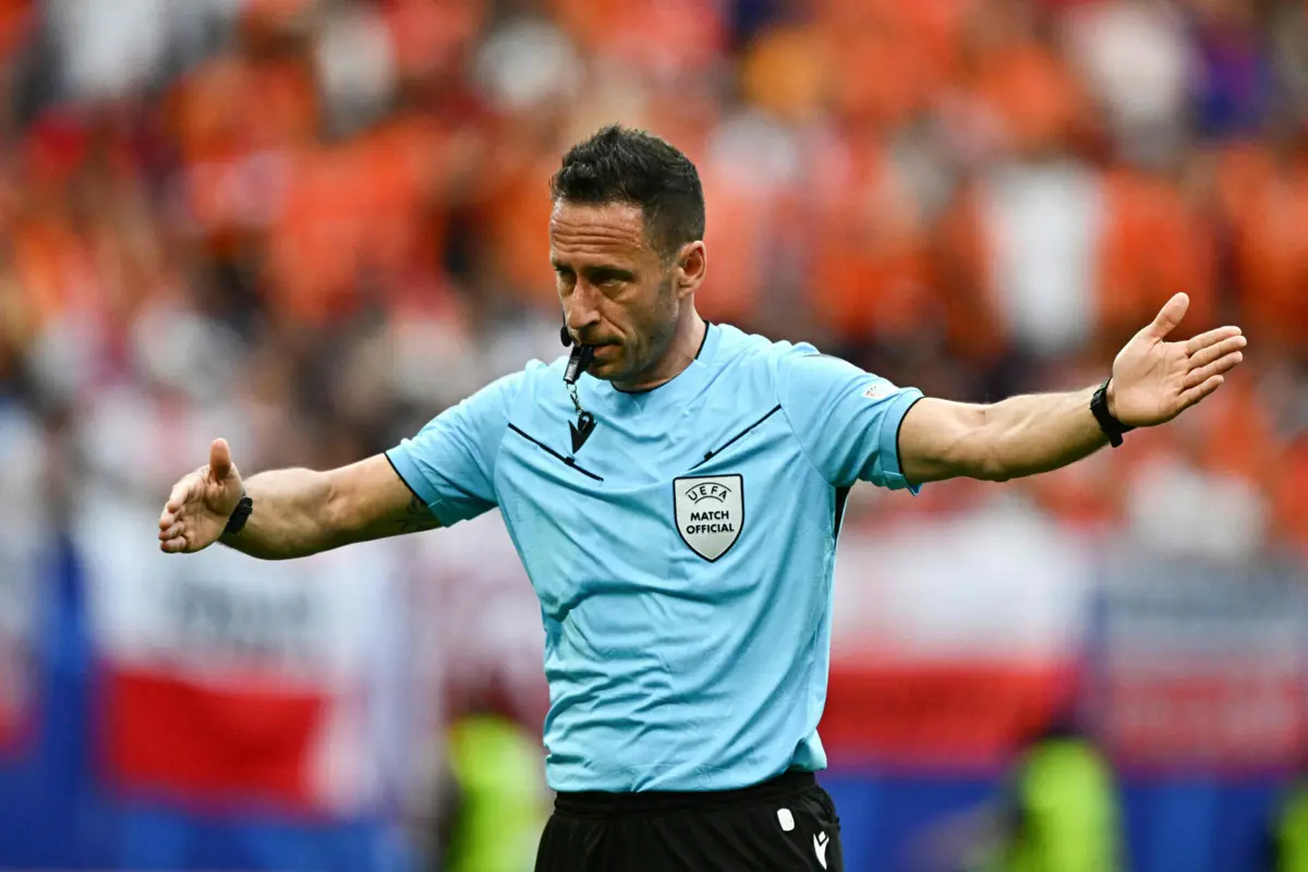 Artur Soares Dias no Euro'2024 (Créditos: AFP)