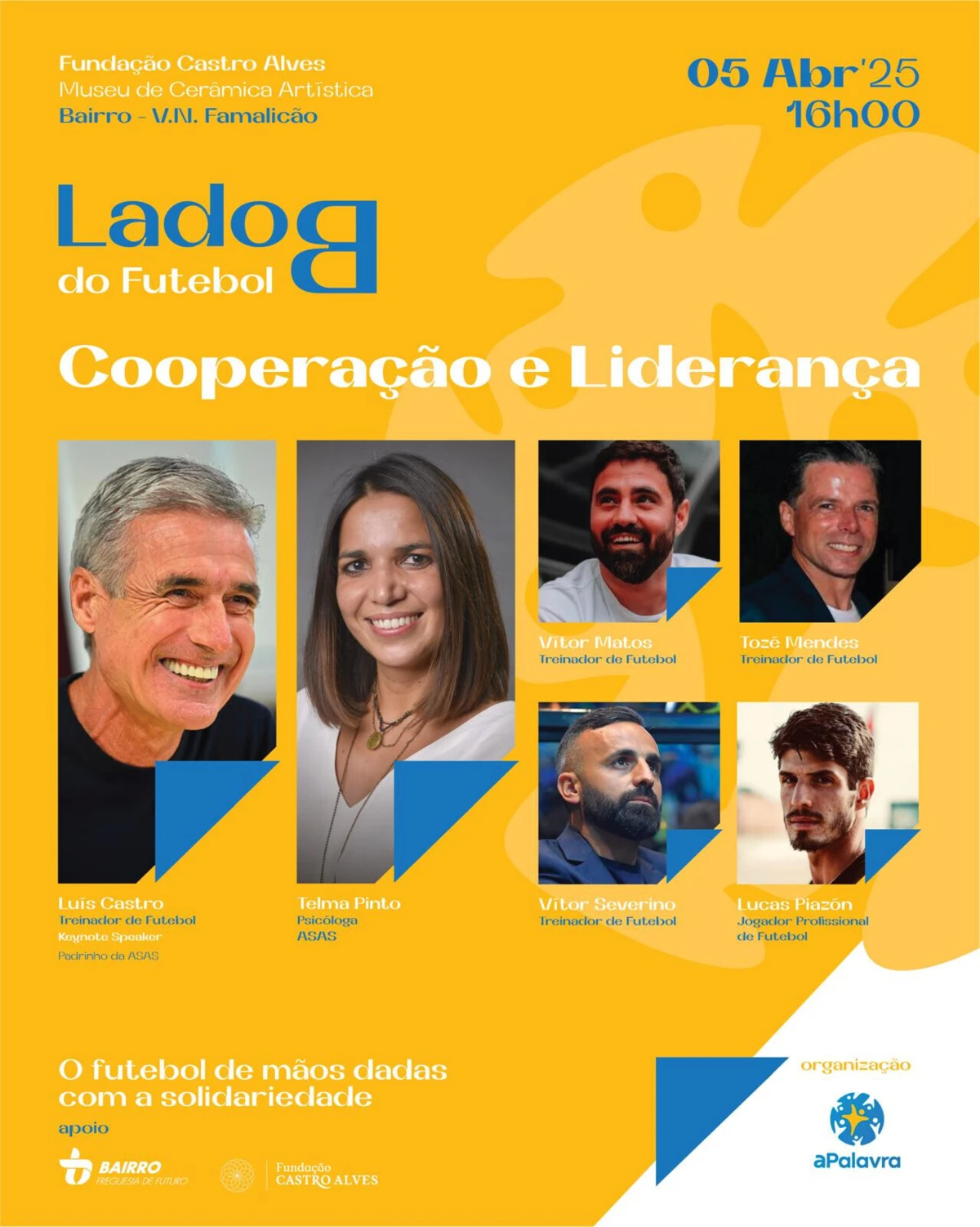 Imagem de contexto do artigo Luís Castro e Lucas Piazon em ação de solidariedade no sábado