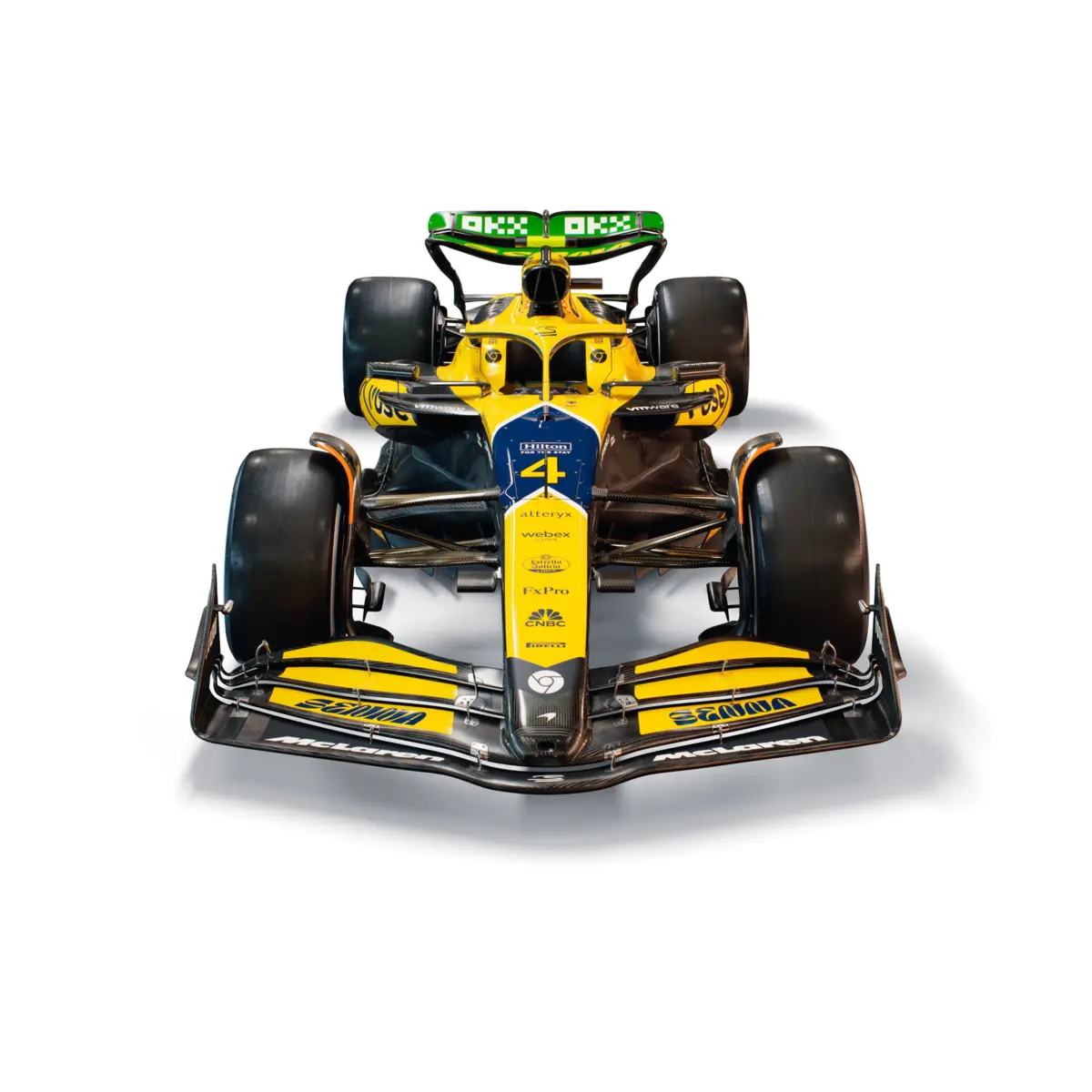 McLaren com as cores de Senna