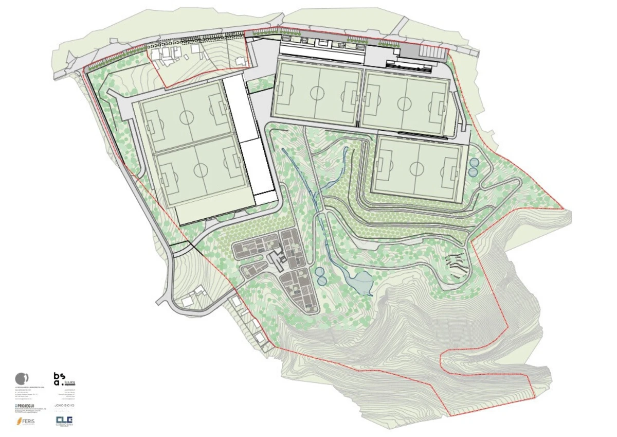 A planta do Centro de Alto Rendimento do FC Porto