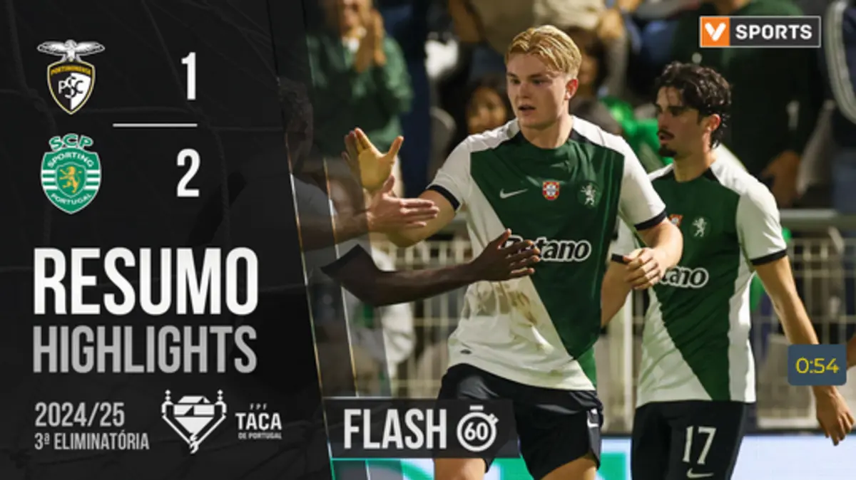 Imagem de contexto do artigo Final de jogo emocionante: veja o resumo do Portimonense-Sporting