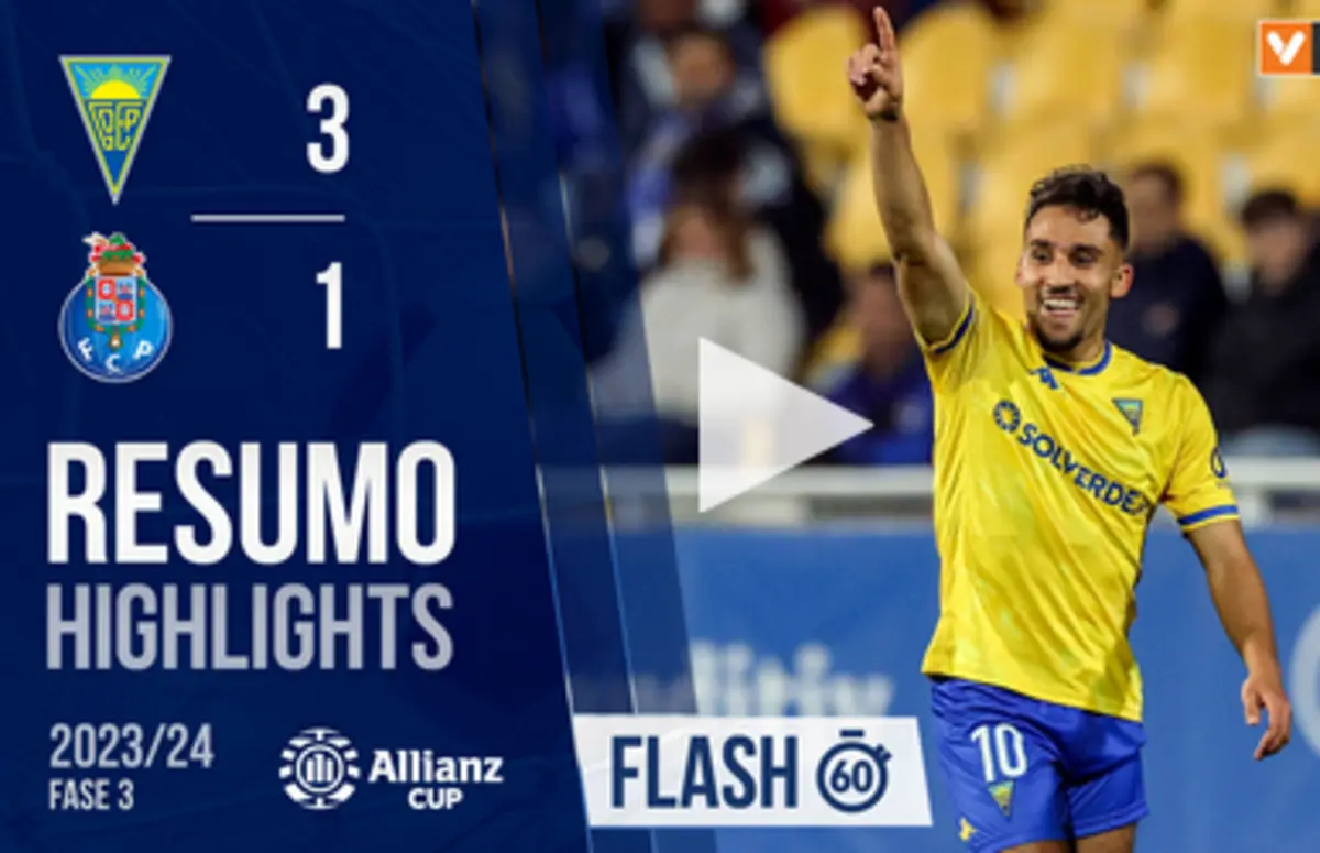 Imagem de contexto do artigo Estoril afasta FC Porto da Taça da Liga. Assista ao resumo