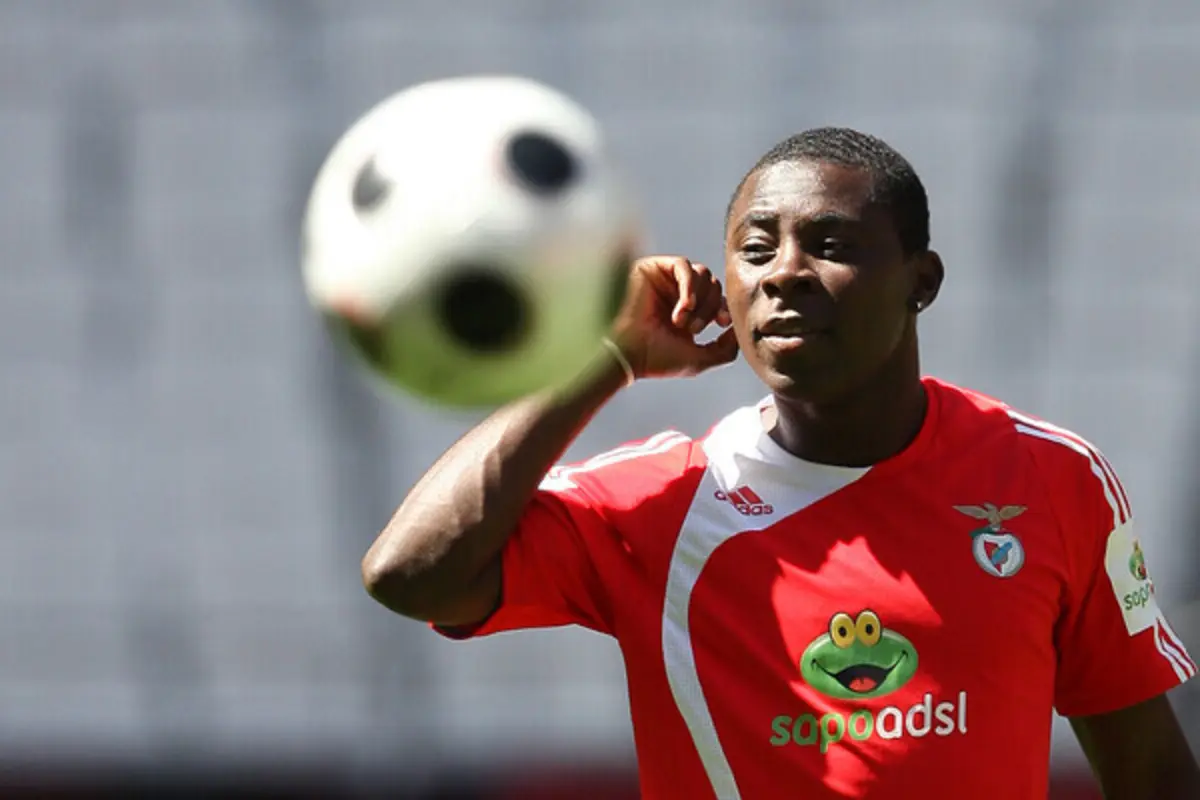 Freddy Adu, quando jogava no Benfica (créditos: JORGE CARMONA O JOGO)