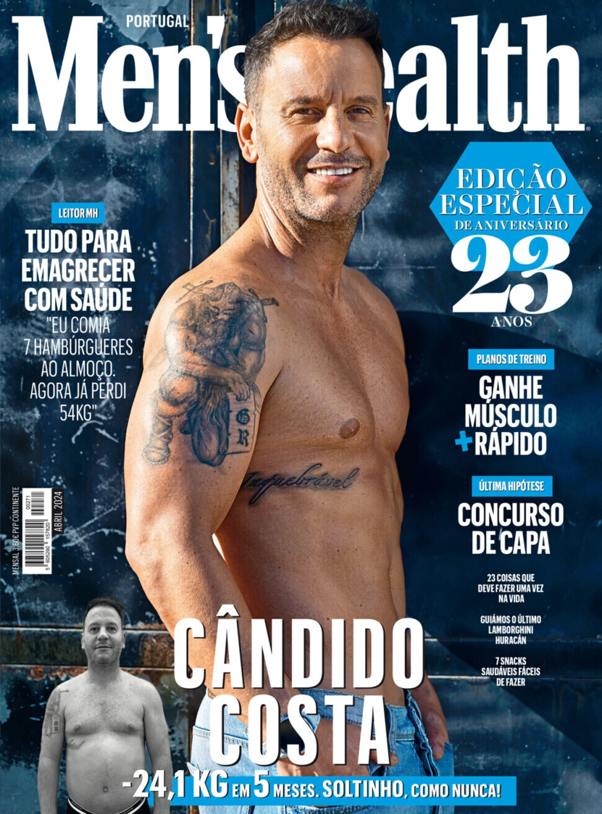 Imagem de contexto do artigo A incrível transformação de Cândido Costa na Men's Health: menos 24,1 quilos em cinco meses