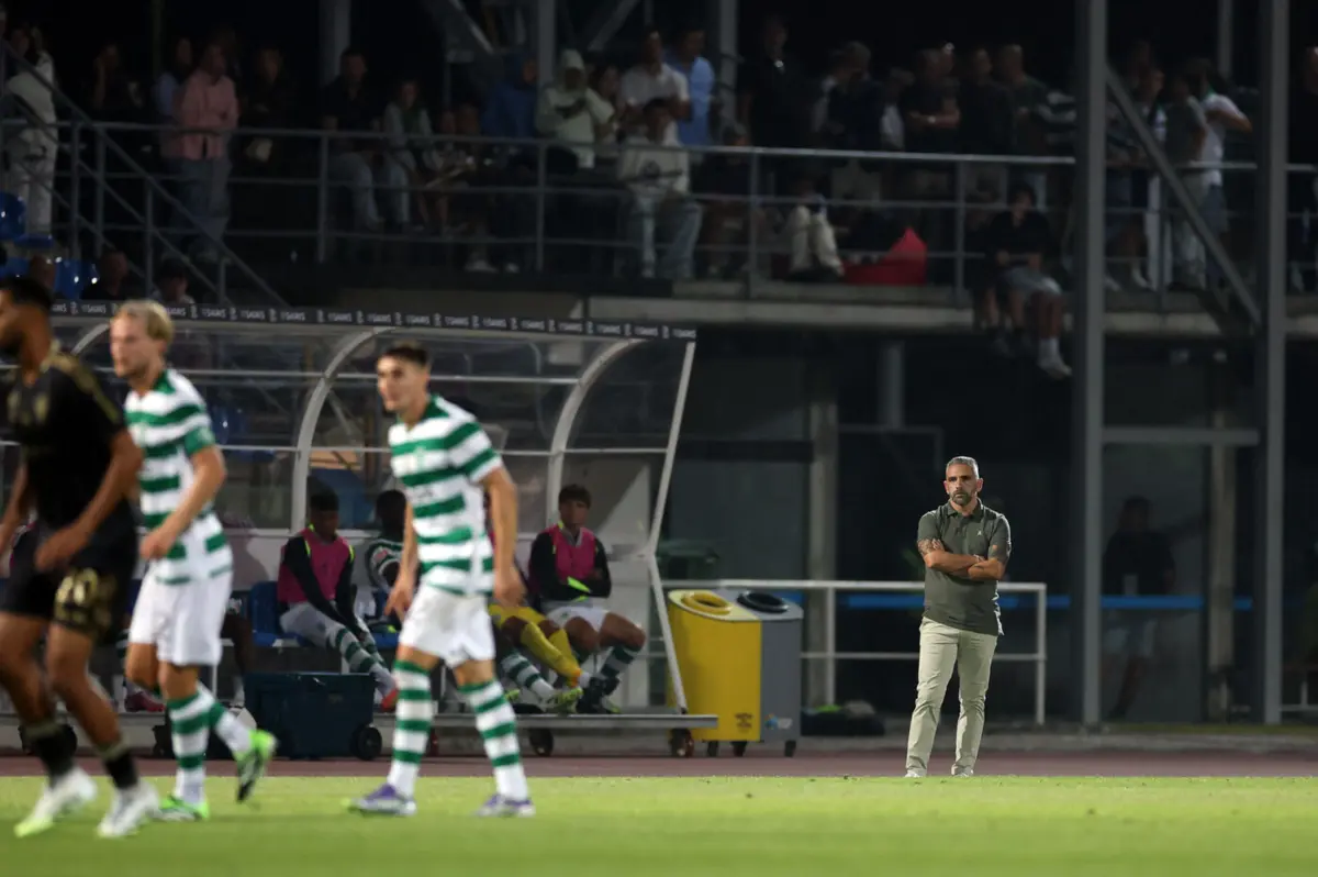 Imagem de contexto do artigo Rui Borges sobre Hjulmand: "Segurou e orientou a equipa. Cláusula? Não tem lógica"