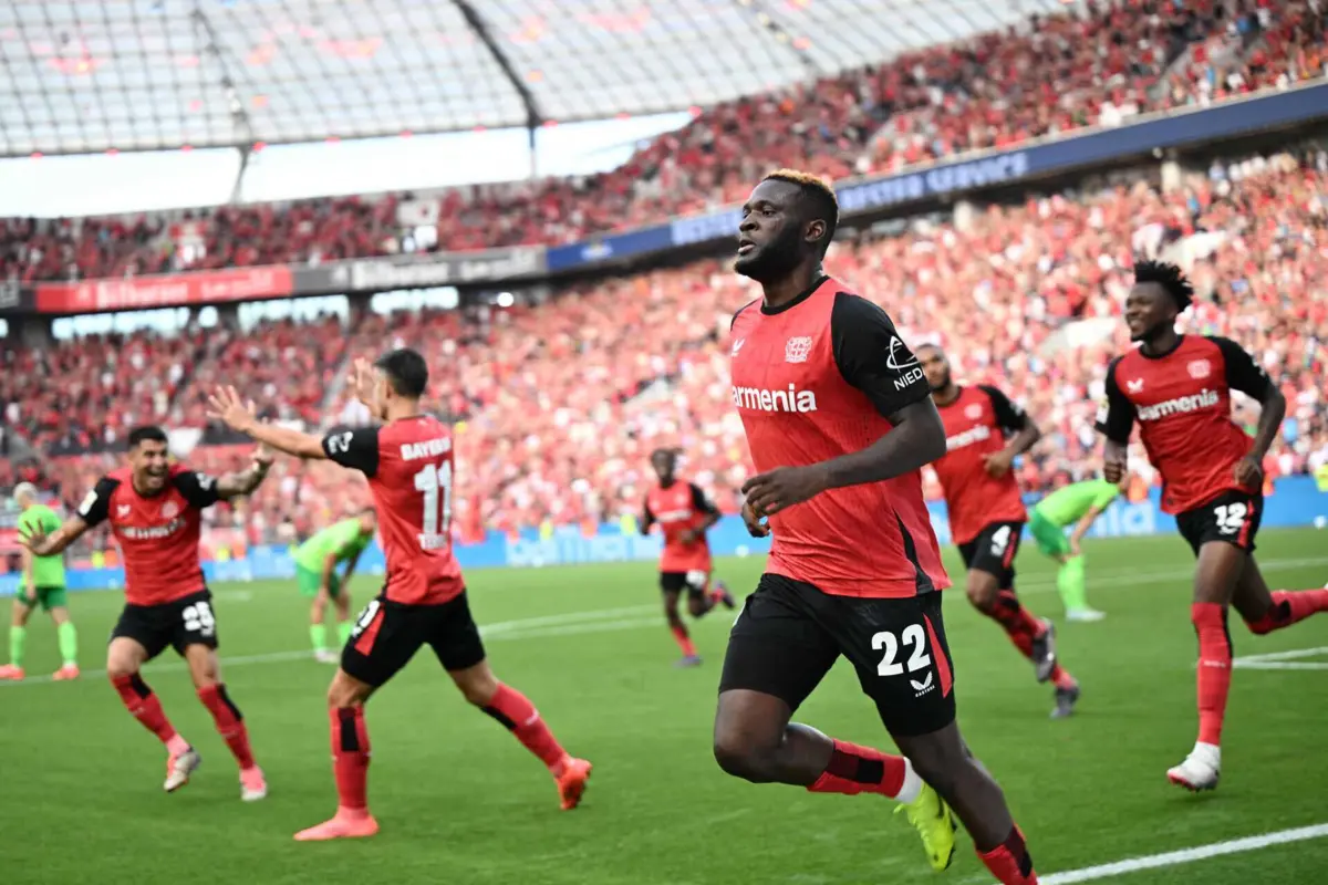 Imagem de contexto do artigo Sete golos e drama tardio: eis o resumo do Bayer Leverkusen-Wolfsburgo