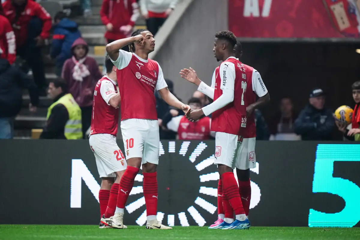 Ndour estreou-se a marcar pelo Braga (Créditos: Gonçalo Delgado/Global Imagens)