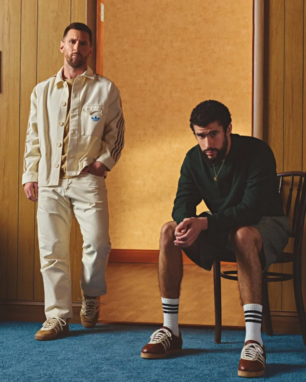 Imagem de contexto do artigo Lionel Messi e cantor Bad Bunny juntos em nova coleção da Adidas. Ora veja