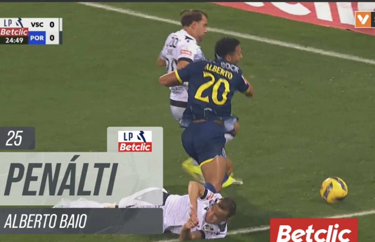 Imagem de contexto do artigo Tribunal O JOGO | Bem assinalado o penálti por falta de Lebedenko sobre Alberto Costa?