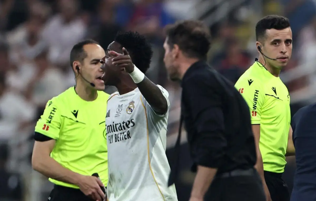 Vinícius Júnior e Diego Simeone