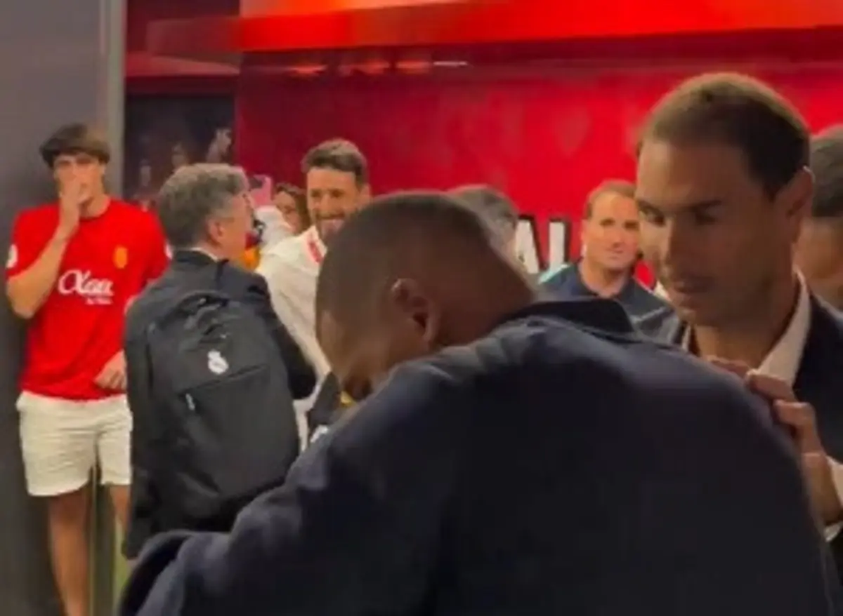 Imagem de contexto do artigo Mbappé ofereceu camisola a Nadal no final do Maiorca-Real Madrid