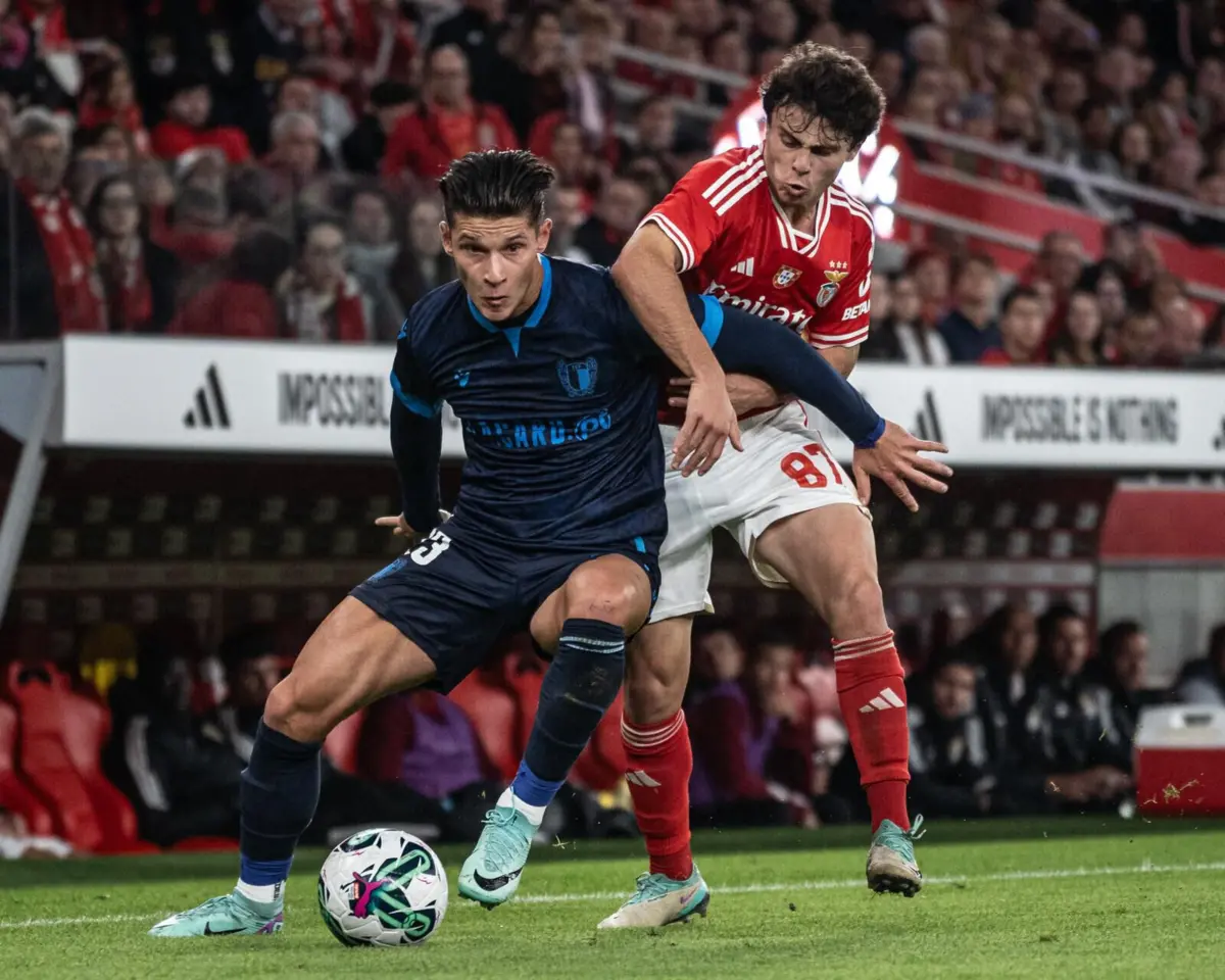 Alex Dobre em ação pelo Famalicão / Créditos: FC Famalicão