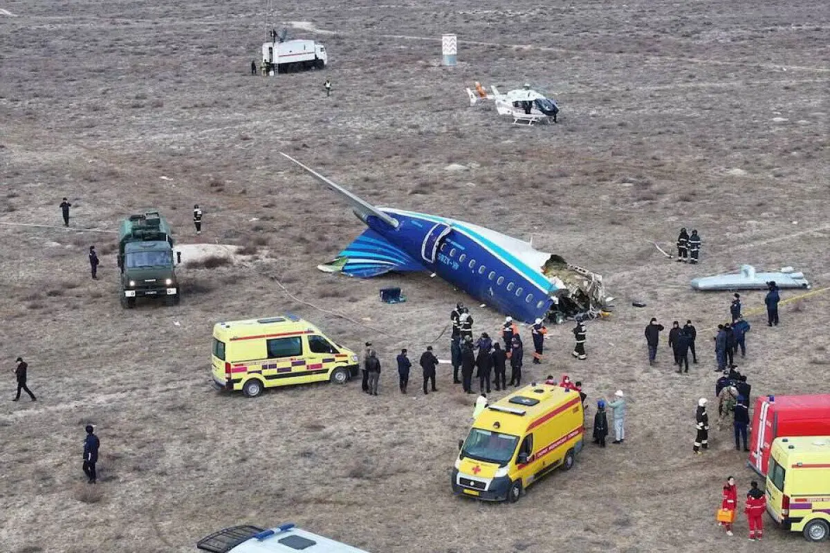 Imagem de contexto do artigo Cazaquistão: 32 pessoas sobreviveram a queda de avião da Azerbaijan Airlines