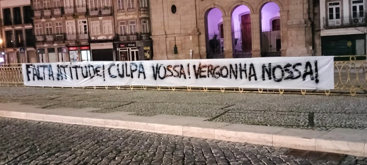 Imagem de contexto do artigo Tarjas de contestação em Guimarães: "Culpa vossa! Vergonha nossa!"