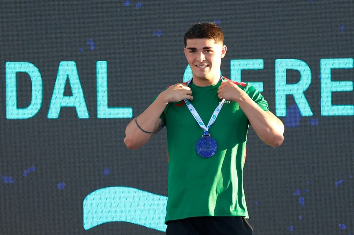 Diogo Ribeiro venceu a medalha de ouro nos Europeus sub-23 (créditos: Federação Nacional de Natação)