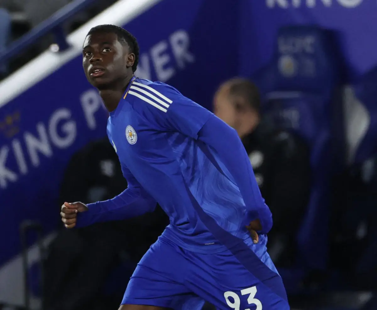 Jeremy Monga, jogador do Leicester (créditos: Premier League/X)