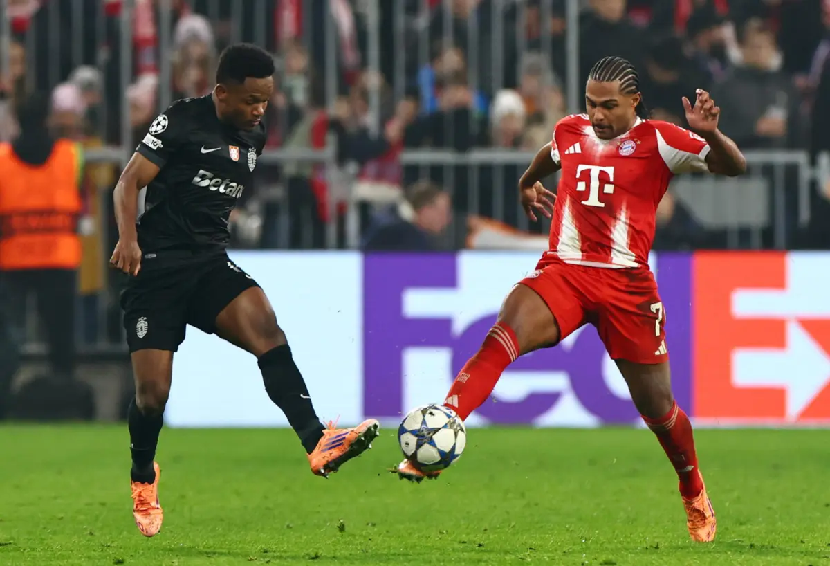 Geny Catamo e Gnabry (Foto: EPA/ANNA SZILAGYI)