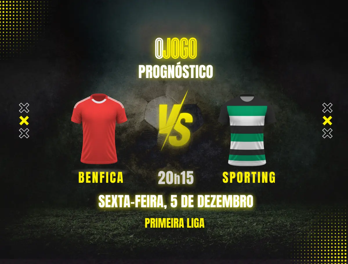 Imagem de contexto do artigo Prognóstico Benfica vs Sporting: Dicas e Odds Primeira Liga